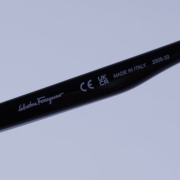 Salvatore Ferragamo SF600S 001 Sunglasses Black Oval Frame, Grey Lenses - Picture 8 of 11